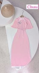 Áo Dài Thêu Hoa Đông Hầu AD1536 (áo lẻ)