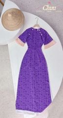 Áo Dài Mango Nút Xà Cừ AD1399 (áo lẻ)