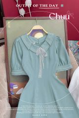 Áo Dài Thêu Mắt Xích AD1585 (áo lẻ)