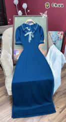 Áo Dài Thêu Mắt Xích AD1585 (áo lẻ)