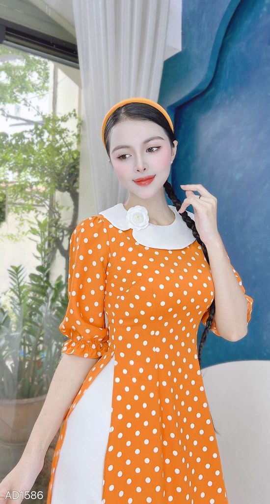 Áo Dài Bi Bánh Dầy AD1586 (áo lẻ)