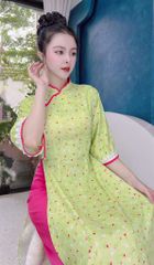 Áo Dài Cổ Sóng Thanh Hà AD9002.1594 (áo lẻ)