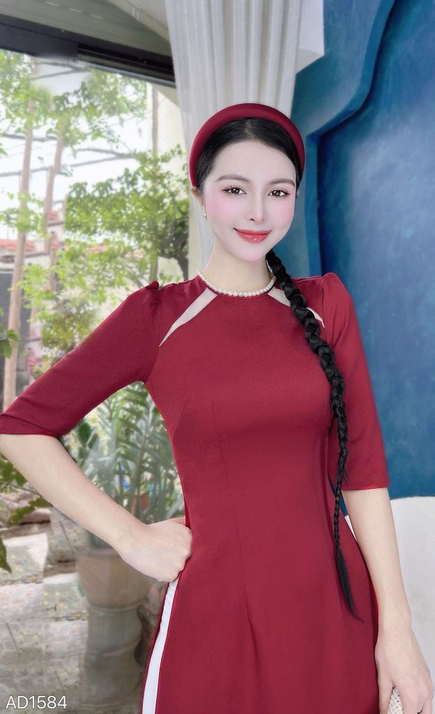 Áo Dài Huyền Trân Công Chúa AD1584 (áo lẻ)