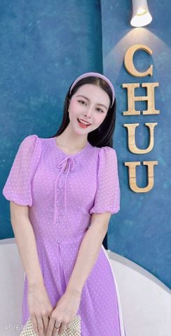 Áo Dài 4T Bông Tuyết Tứ Thân AD1610 (áo lẻ)