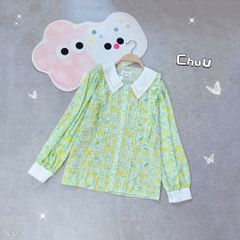 Áo Sơ Mi Tulip Thêu Viền A1738