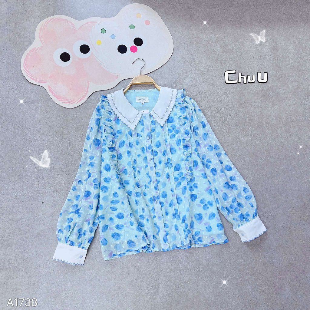 Áo Sơ Mi Tulip Thêu Viền A1738