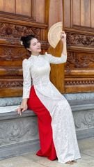 Áo Dài Saphia Vân Nổi AD1588 (áo lẻ)