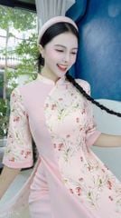 Áo Dài Tằm Gãy Phối Màu 130cm AD1576 (áo lẻ)