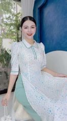 Áo Dài Cổ Đức Viền Tay AD1614 (áo lẻ)