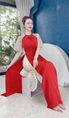 Áo Dài Nơ Chie AD1589 (áo lẻ)