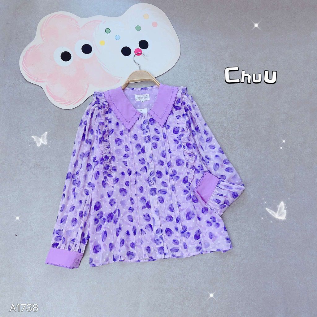 Áo Sơ Mi Tulip Thêu Viền A1738