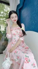 Áo Dài Nơ Chéo Nụ Tulip AD1613 (áo lẻ)