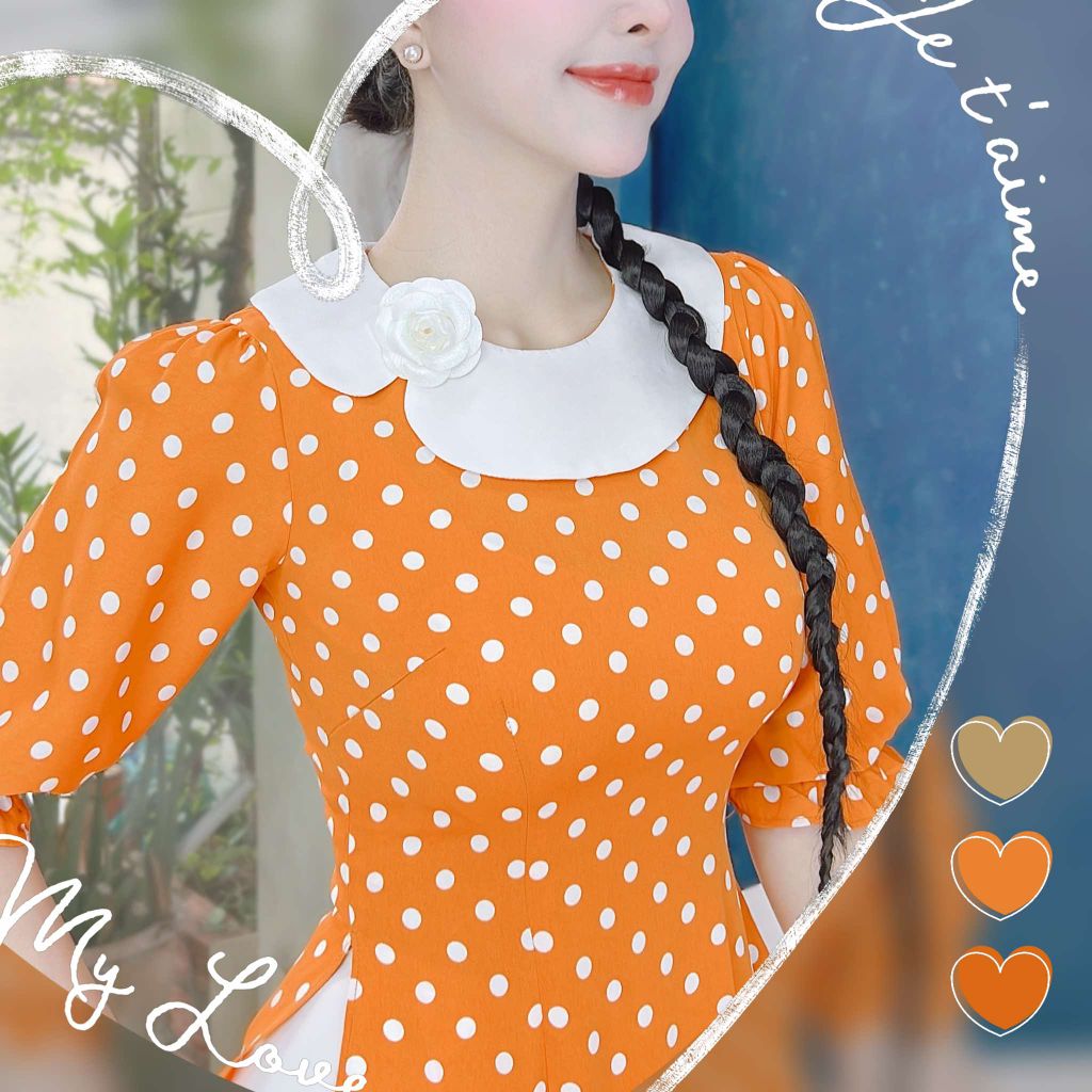 Áo Dài Bi Bánh Dầy AD1586 (áo lẻ)