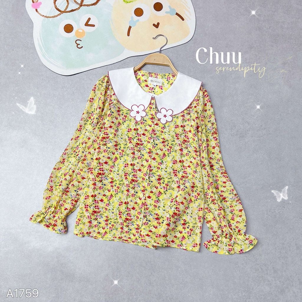 Áo Sơ Mi Hoa Dừa Cạn 3D A1759