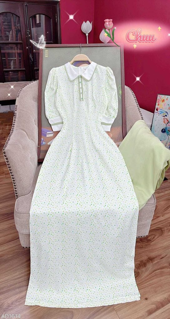 Áo Dài Cổ Đức Viền Tay AD1614 (áo lẻ)