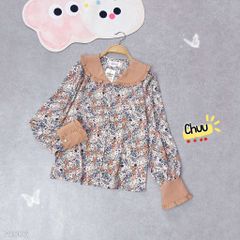 Áo Hoa Tay Loe Bebe A1806