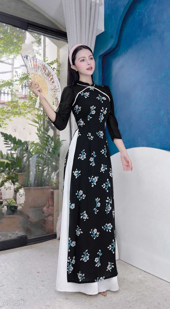 Áo Dài Kim Chi Chi AD1597 (áo lẻ)