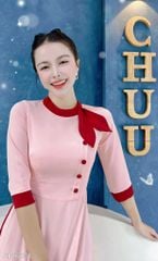 Áo Dài Tai Gấu Túi AD1643 (áo lẻ)