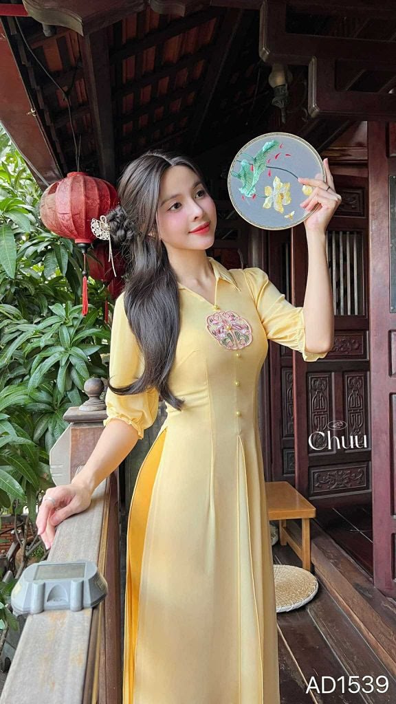 Áo Dài 4 Tà Tứ Thân Mẫu Đơn AD9003.1539 (áo lẻ)