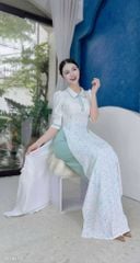 Áo Dài Cổ Đức Viền Tay AD1614 (áo lẻ)