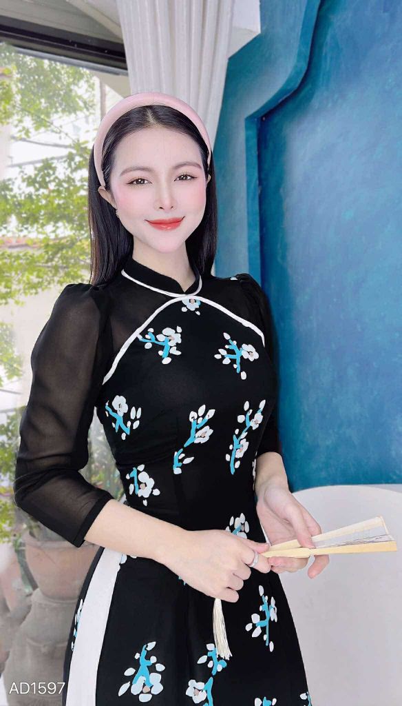 Áo Dài Kim Chi Chi AD1597 (áo lẻ)