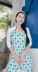 Áo Dài Chim Khuyên AD1599 (áo lẻ)