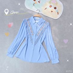 Áo Thêu Hồng Leo Pháp A1751