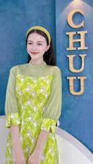 Áo Dài Cổ Li Gấu Thỏ AD9002.1598 (áo lẻ)