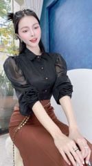 Áo Sơ Mi Tơ Rose TO A1788