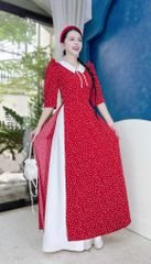 Áo Dài BiBi Cổ Trắng AD9002.1333 (áo lẻ)