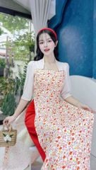 Áo Dài Cổ Vuông Leo AD1592 (áo lẻ)