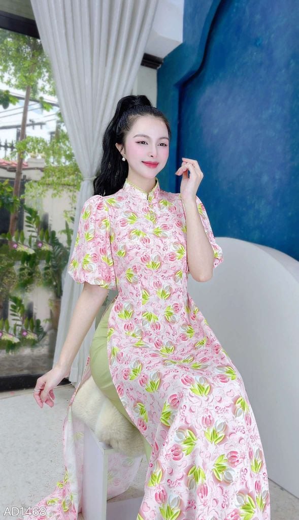 Áo Dài Tay Bồng Hạt Đậu AD1468 (áo lẻ)