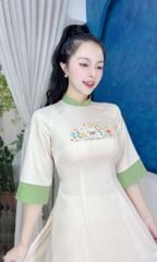 Áo Dài Lụa Ướt Sao Mộc AD1567 (áo lẻ)