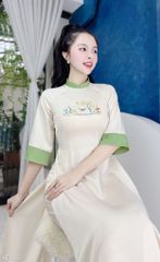 Áo Dài Lụa Ướt Sao Mộc AD1567 (áo lẻ)