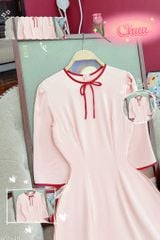 Áo Dài 4T Dâu Đỏ Ngọt 127cm AD1649 (áo lẻ)