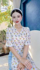 Áo Dài Sò Viền Ren AD1636 (áo lẻ)