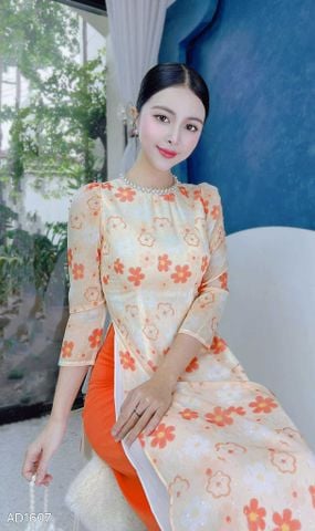 Áo Dài Thu Nguyệt 4 Tà AD9003.1607 (áo lẻ)