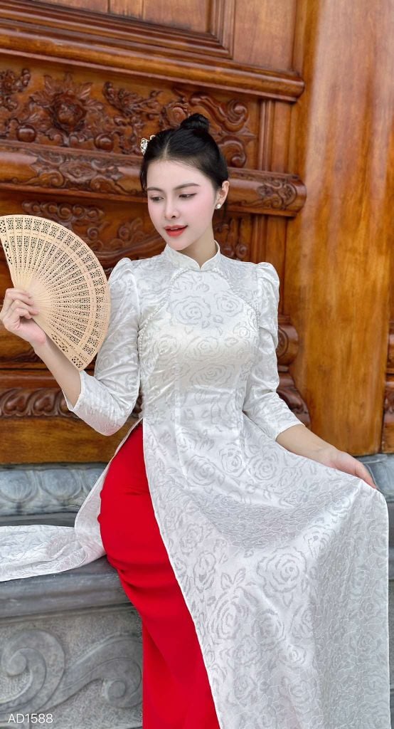 Áo Dài Saphia Vân Nổi AD1588 (áo lẻ)