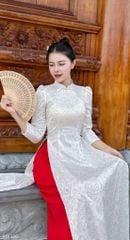 Áo Dài Saphia Vân Nổi AD1588 (áo lẻ)