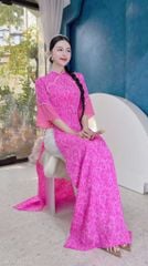 Áo Dài Hoa Hồng Nước AD1605 (áo lẻ)