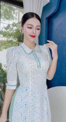 Áo Dài Cổ Đức Viền Tay AD1614 (áo lẻ)