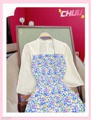 Áo Dài Cổ Vuông Leo AD1592 (áo lẻ)