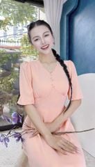 Áo Dài Sò Viền Ren AD1636 (áo lẻ)