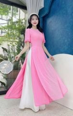 Áo Dài 4T Cổ Cườm Bọt Biển AD1590 (áo lẻ)