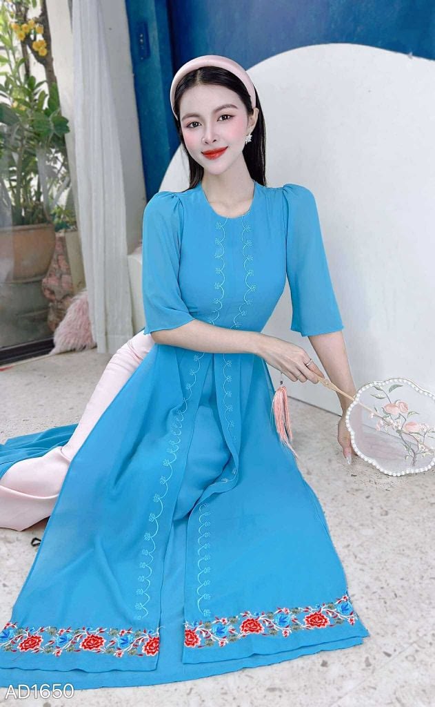 Áo Dài 4T Chiffon Ai Cập 132cm AD1650 (áo lẻ)