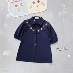 Áo Sơ Mi 2 Cổ Mẫu Đơn (Cổ Rời) A9002.1789