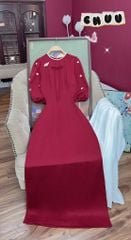 Áo Dài Hoa Sứ Đính Nổi AD2688 (áo lẻ)