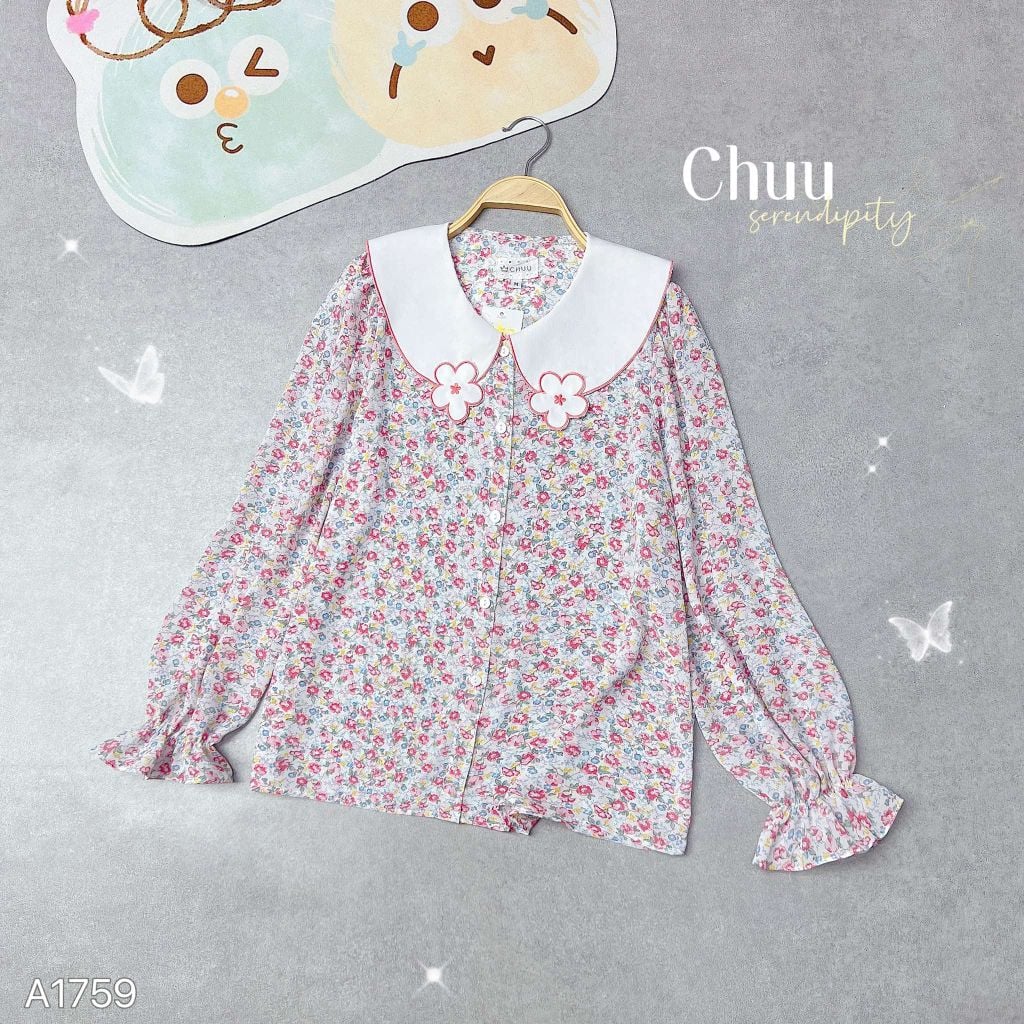 Áo Sơ Mi Hoa Dừa Cạn 3D A9001.1759