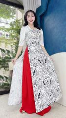 Áo Dài Vành Khuyên AD1593 (áo lẻ)