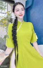 Áo Dài Nho Chín Mọng AD1666 (áo lẻ)